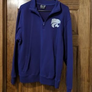 KState Qtr zip sweatshirt size Large